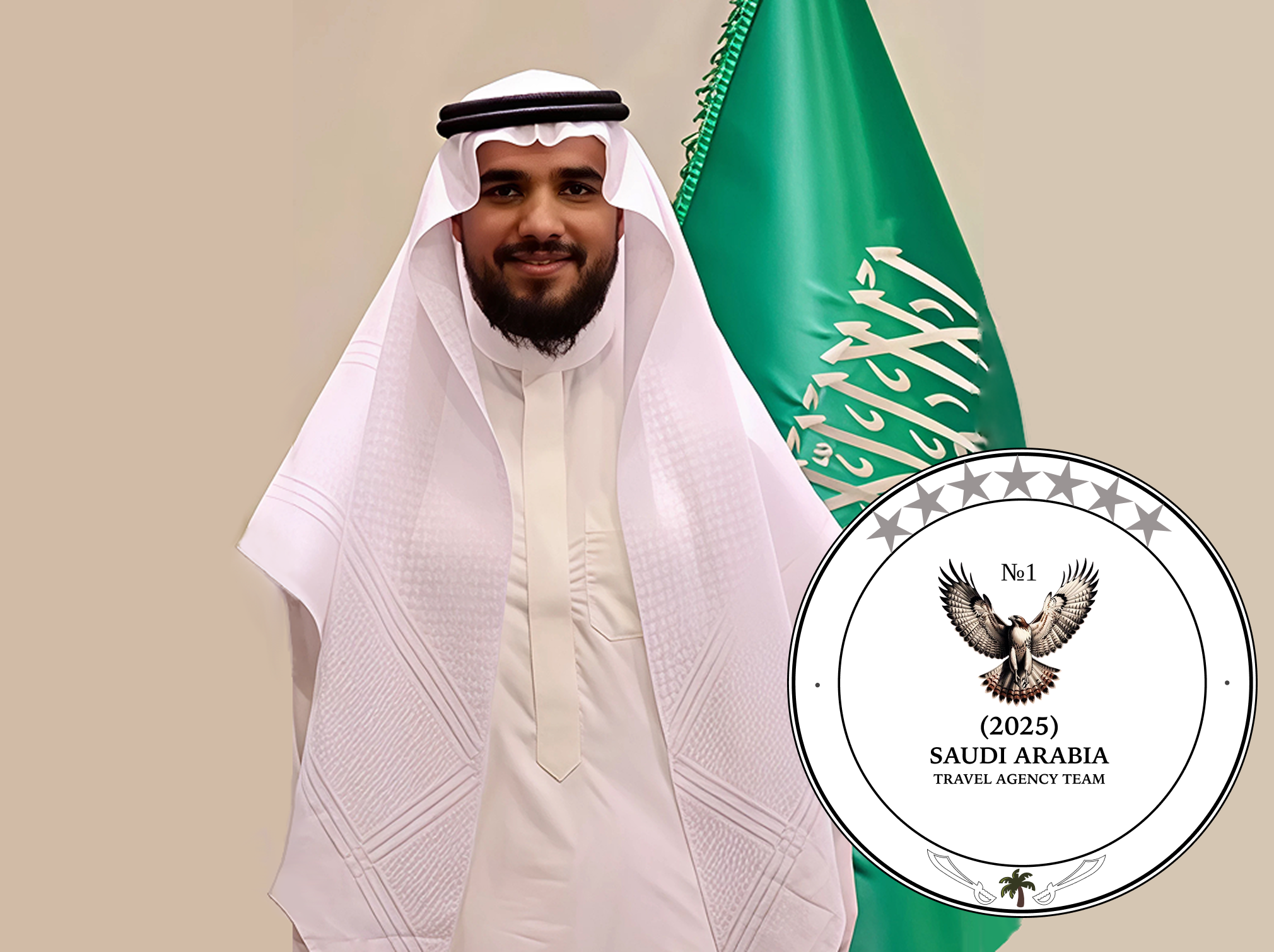 Saqr Algamdy – Founder of Falcon Tours, your personal guide in Saudi Arabia